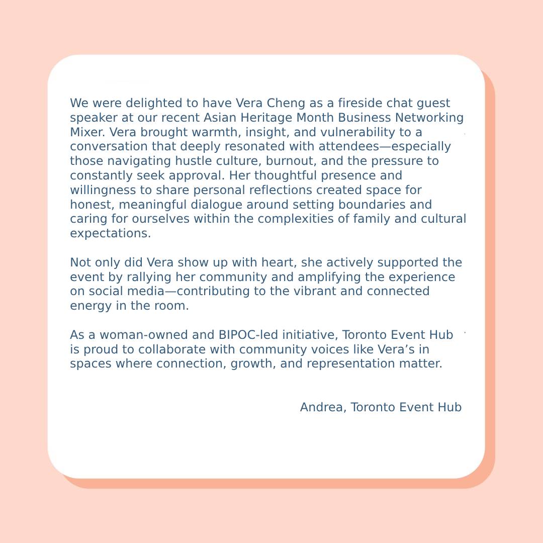 Talk Therapy With Vera - Testimonial - Workshop Testimonial 20