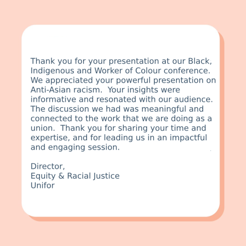 Talk Therapy With Vera - Testimonial - Workshop Testimonial 19